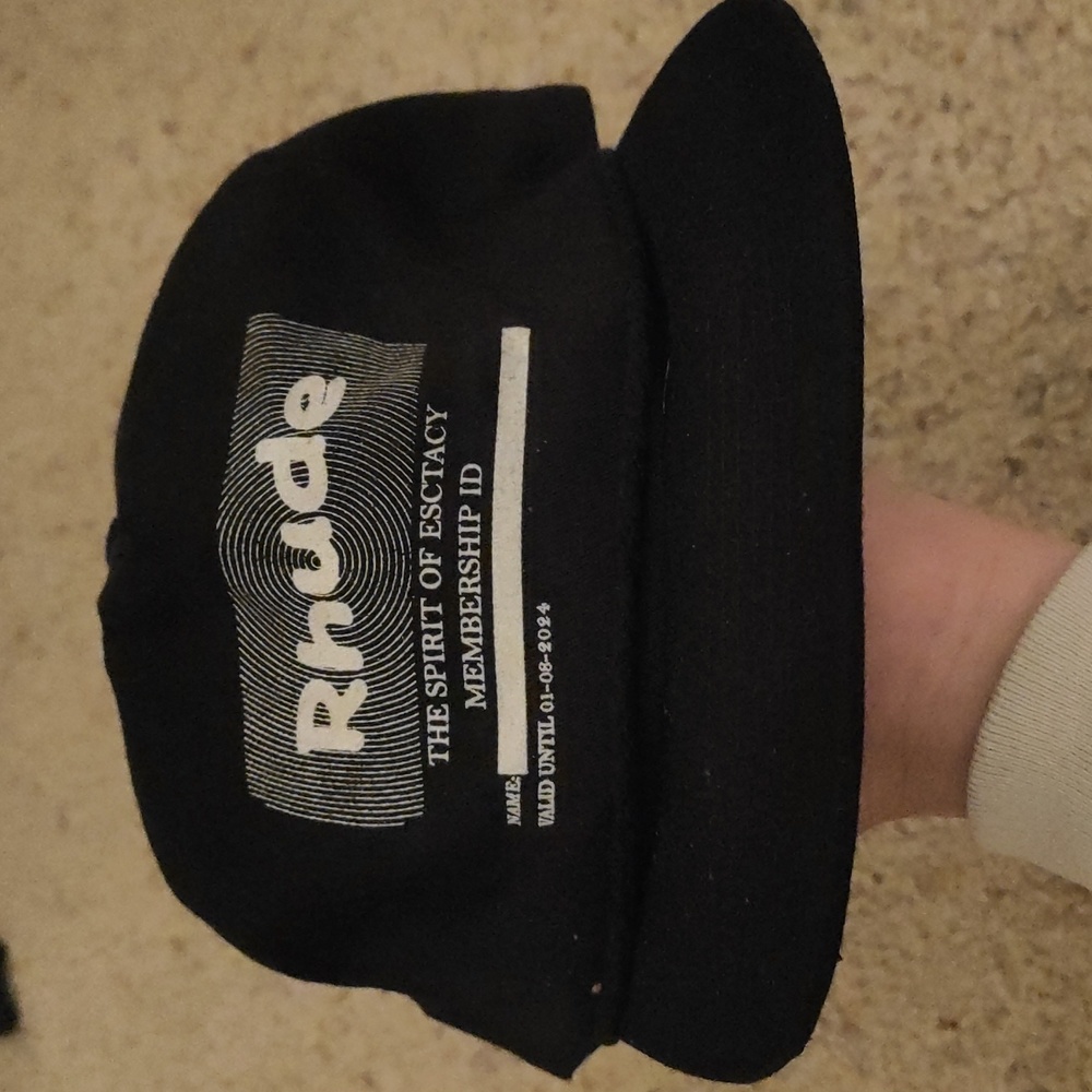 Rhude Black Snapback